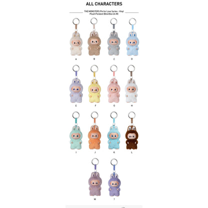 Labubu the Monsters Pin for Love Series (A-M) Single Blind Box